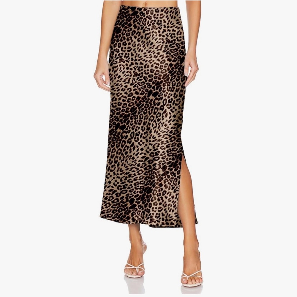 Zaful Animal Print Maxi Skirt